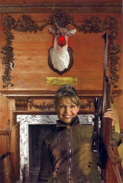 Sara Palin bags Rudolph